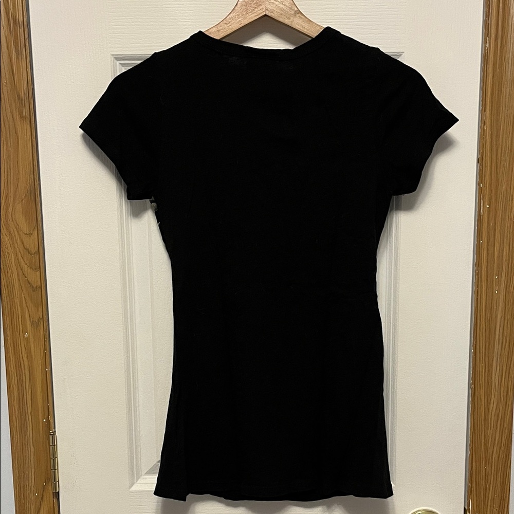 Harley-Davidson Women's Black Graphic Lace-Up Tee - Picture 5 of 5